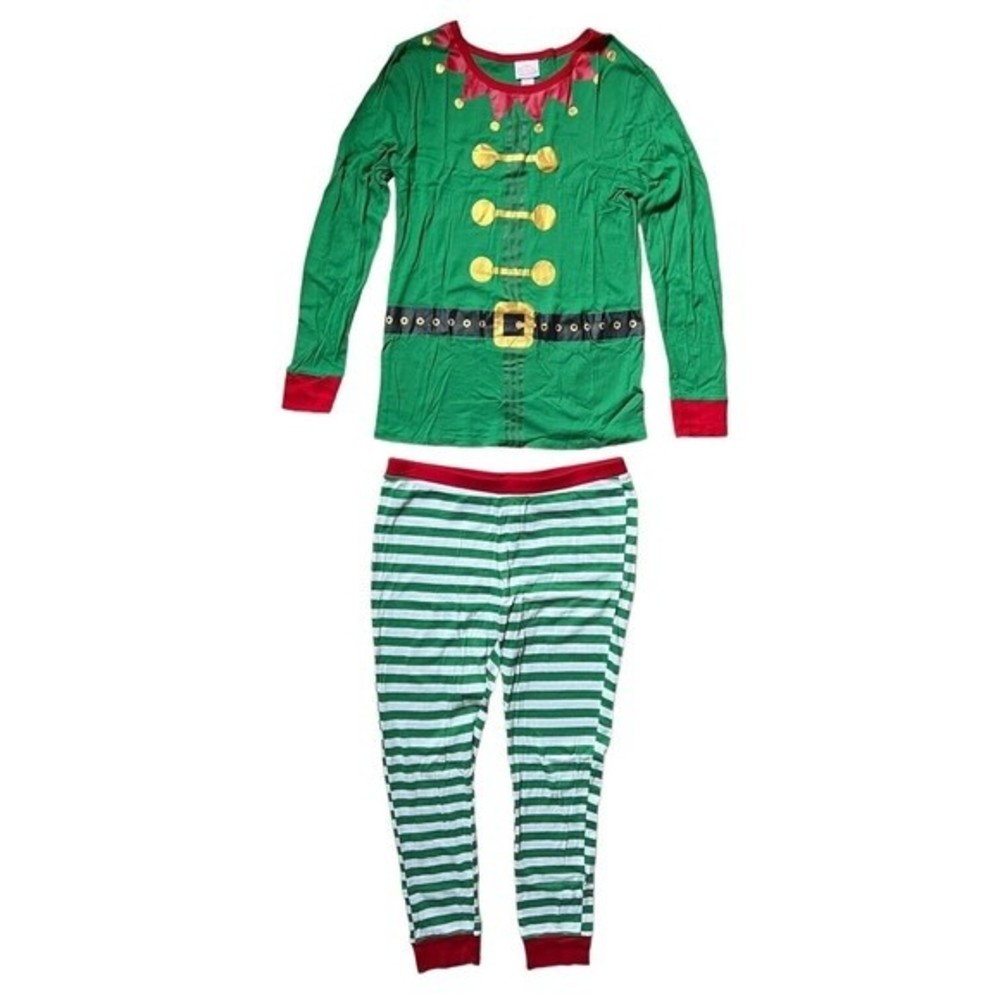 Wondershop Women's Elf Pajama Set Size L 2 Piece Matching Family Christmas PJs